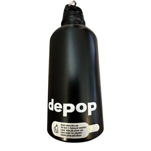 Water Bottle Black Small Stainless Steel Depop with Carabiner